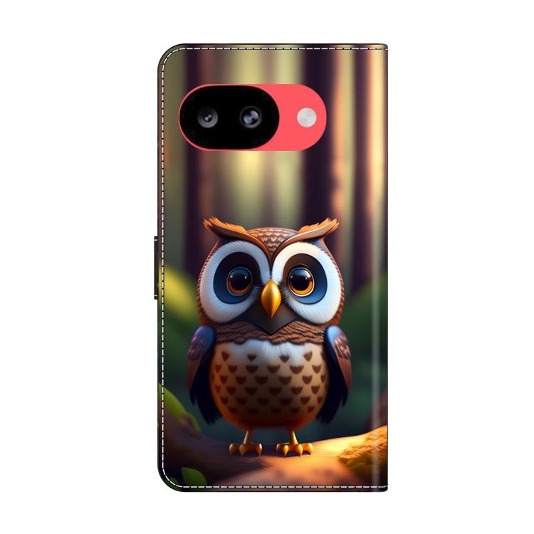 For Google Pixel 10a Crystal-Like Painted Vegan Leather Phone Case