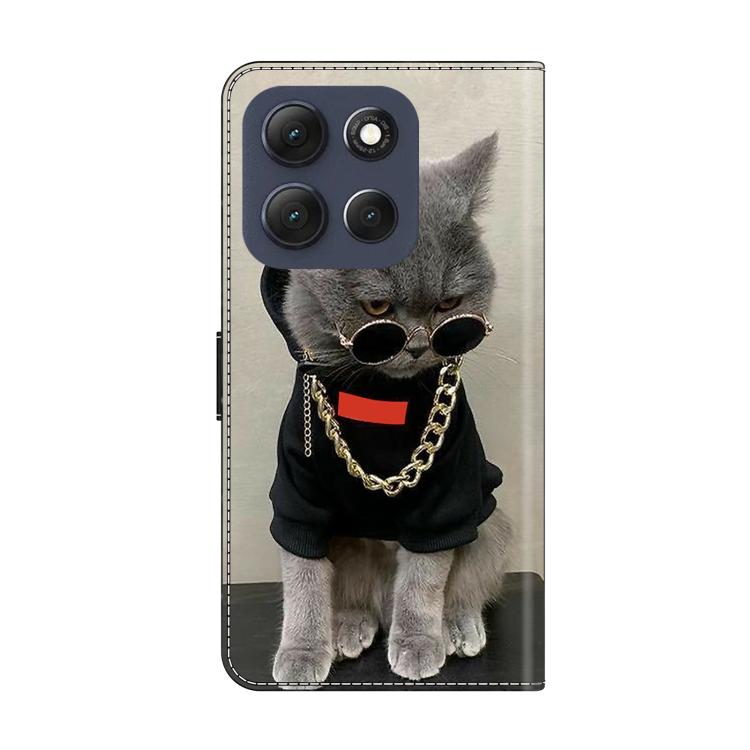 For Motorola Moto G56 5G Crystal-Like Painted Vegan Leather Phone Case