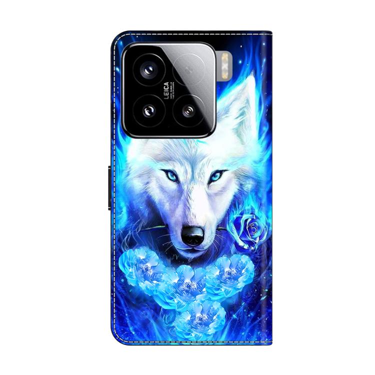 For Xiaomi 15 Crystal-Like Painted Vegan Leather Phone Case