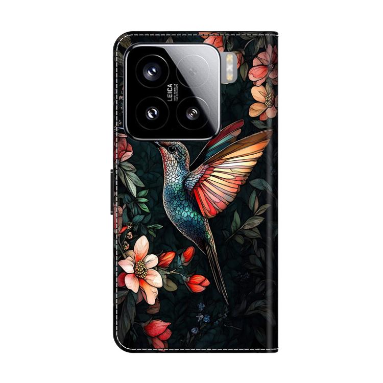 For Xiaomi 15 Crystal-Like Painted Vegan Leather Phone Case