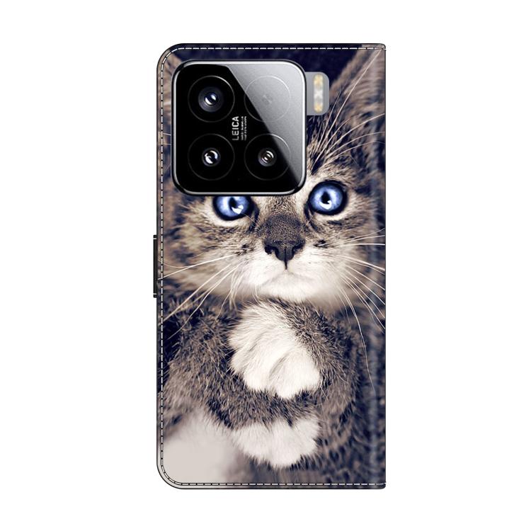 For Xiaomi 15 Crystal-Like Painted Vegan Leather Phone Case