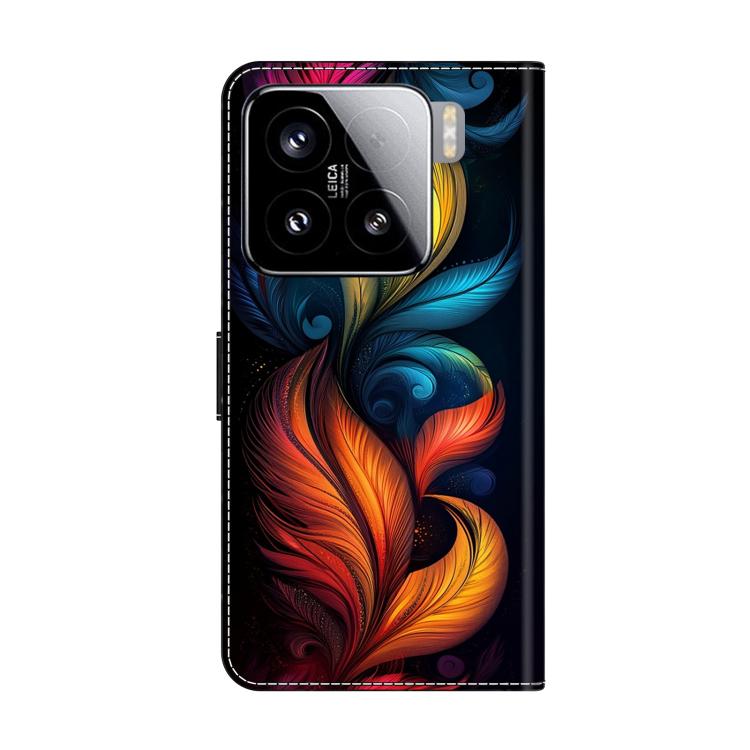 For Xiaomi 15 Crystal-Like Painted Vegan Leather Phone Case