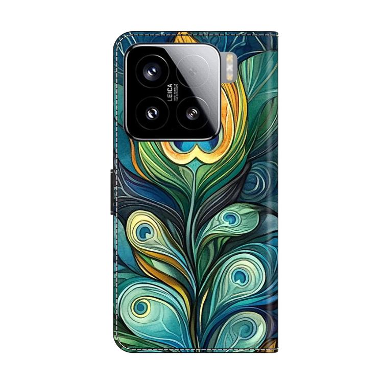 For Xiaomi 15 Crystal-Like Painted Vegan Leather Phone Case