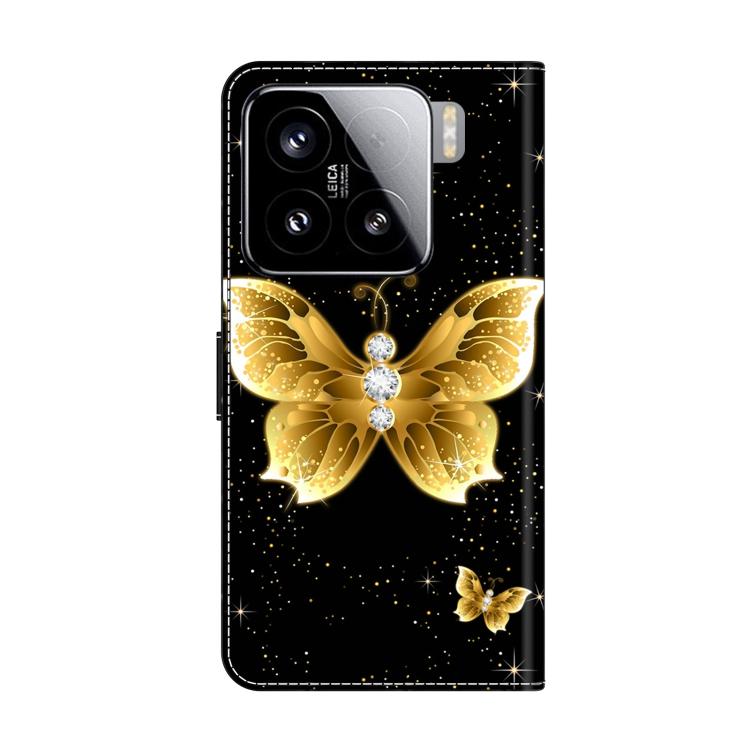 For Xiaomi 15 Crystal-Like Painted Vegan Leather Phone Case