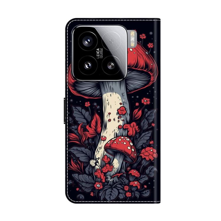For Xiaomi 15 Crystal-Like Painted Vegan Leather Phone Case