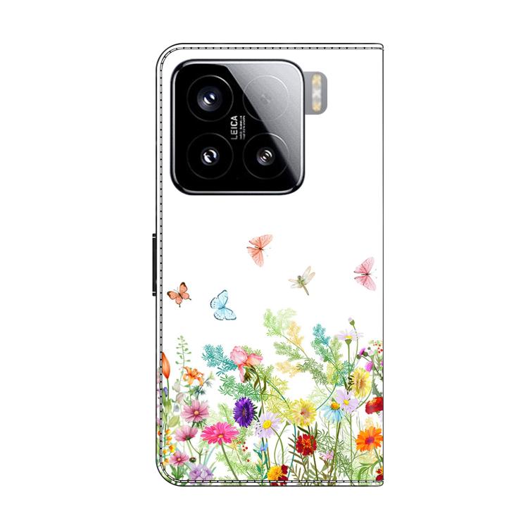 For Xiaomi 15 Crystal-Like Painted Vegan Leather Phone Case
