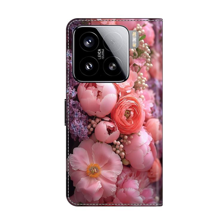 For Xiaomi 15 Crystal-Like Painted Vegan Leather Phone Case