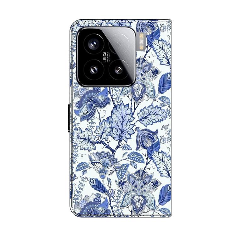 For Xiaomi 15 Crystal-Like Painted Vegan Leather Phone Case
