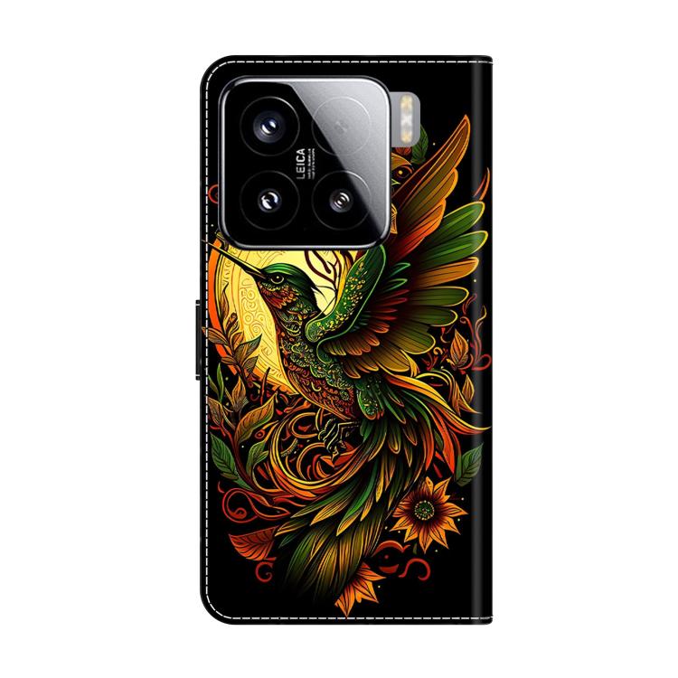For Xiaomi 15 Crystal-Like Painted Vegan Leather Phone Case