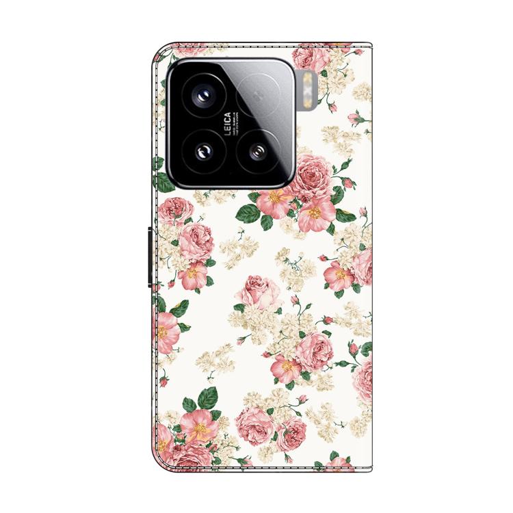 For Xiaomi 15 Crystal-Like Painted Vegan Leather Phone Case