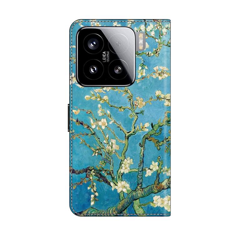 For Xiaomi 15 Crystal-Like Painted Vegan Leather Phone Case