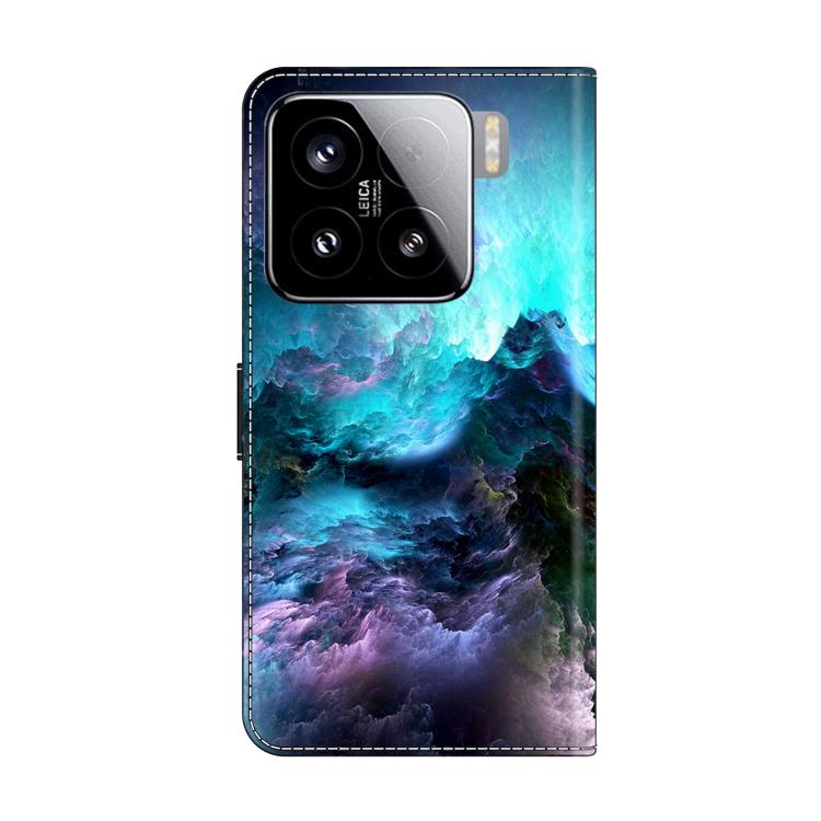 For Xiaomi 15 Crystal-Like Painted Vegan Leather Phone Case