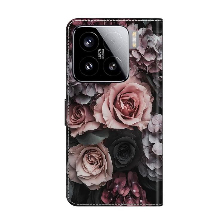 For Xiaomi 15 Crystal-Like Painted Vegan Leather Phone Case