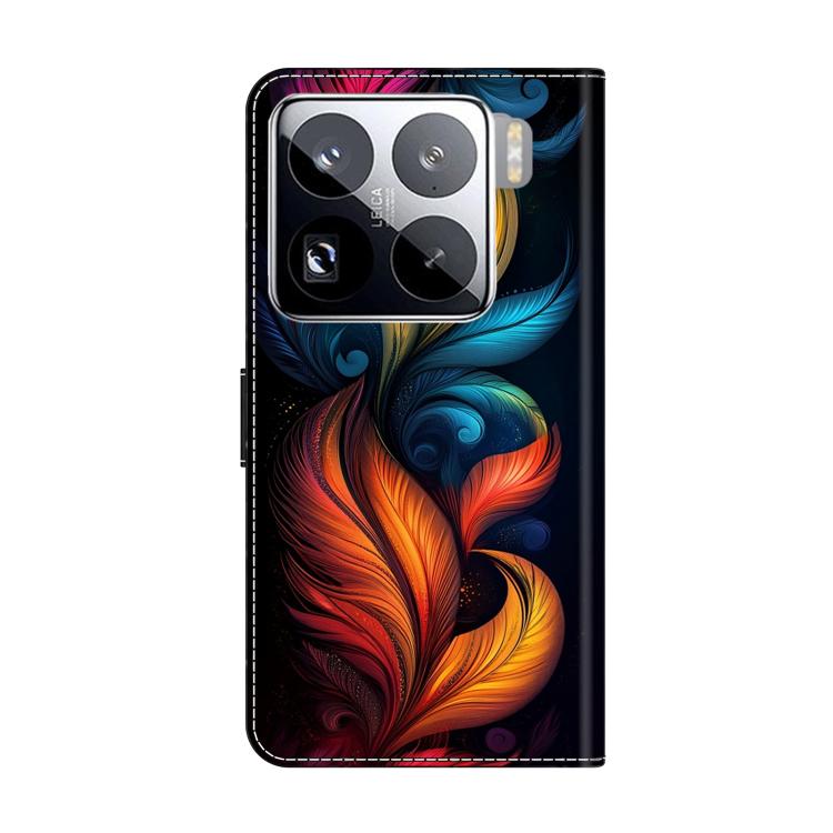 For Xiaomi 15 Pro Crystal-Like Painted Vegan Leather Phone Case