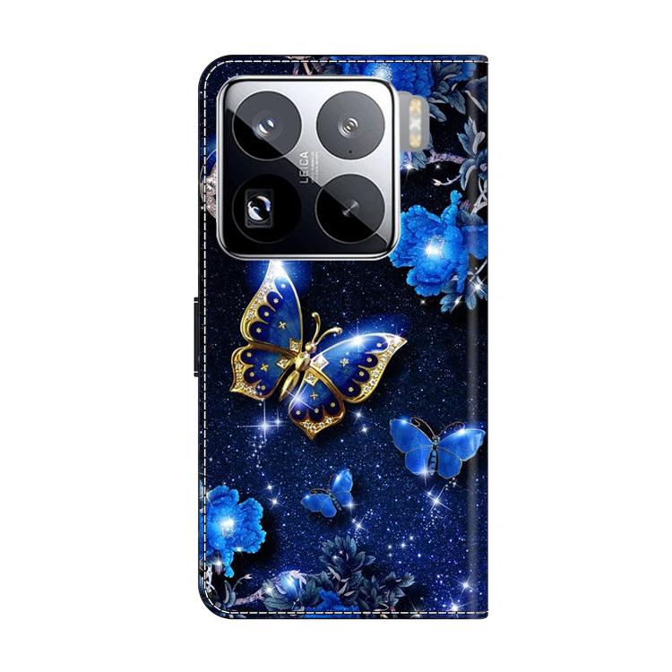 For Xiaomi 15 Pro Crystal-Like Painted Vegan Leather Phone Case