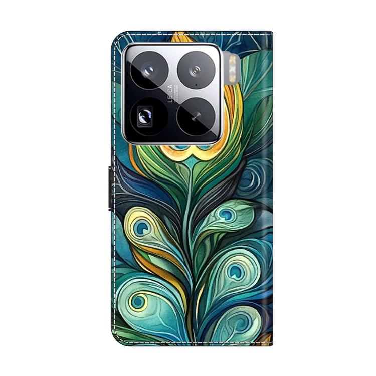 For Xiaomi 15 Pro Crystal-Like Painted Vegan Leather Phone Case