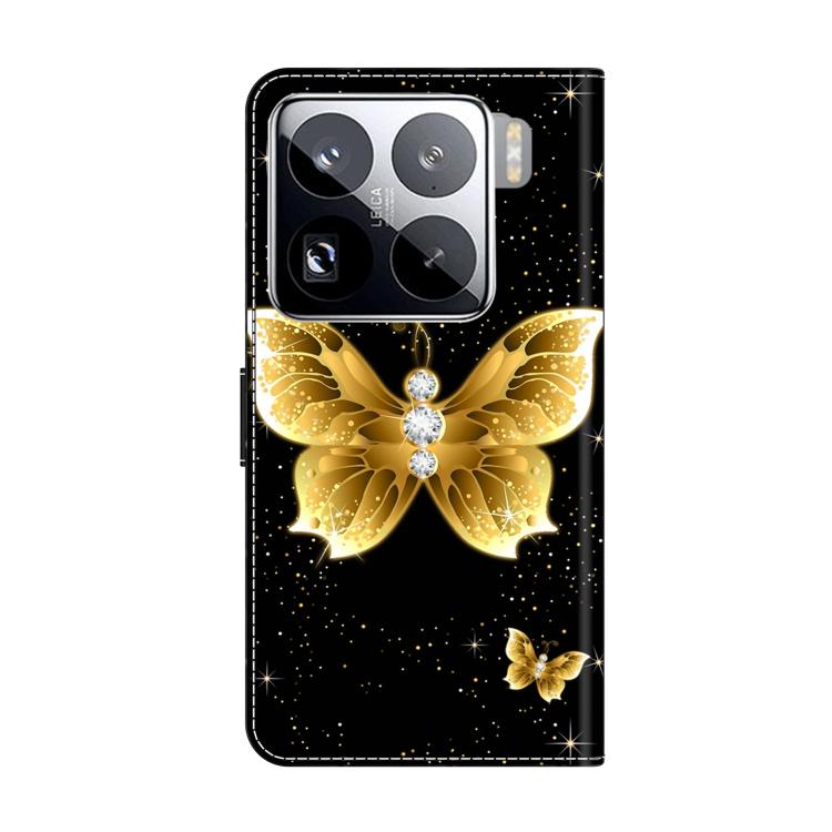 For Xiaomi 15 Pro Crystal-Like Painted Vegan Leather Phone Case