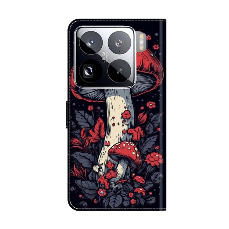 For Xiaomi 15 Pro Crystal-Like Painted Vegan Leather Phone Case