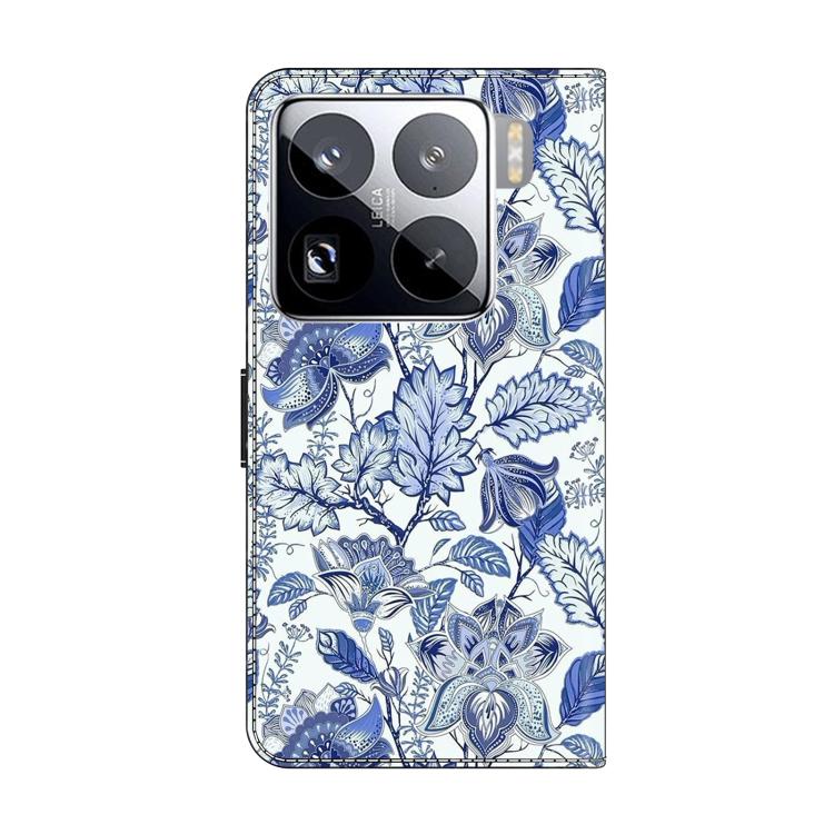 For Xiaomi 15 Pro Crystal-Like Painted Vegan Leather Phone Case