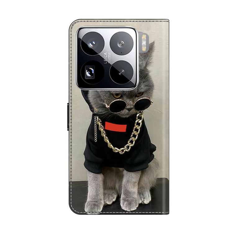 For Xiaomi 15 Pro Crystal-Like Painted Vegan Leather Phone Case