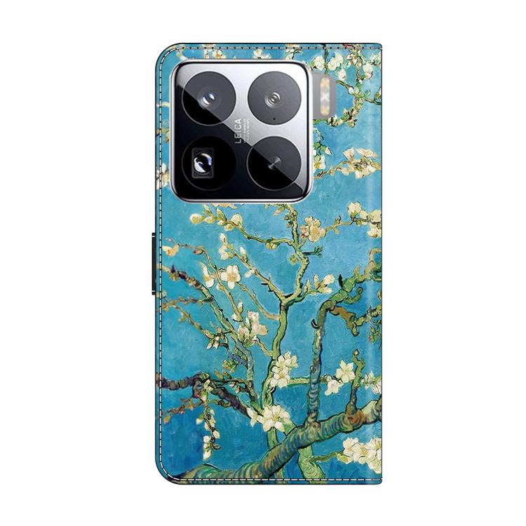 For Xiaomi 15 Pro Crystal-Like Painted Vegan Leather Phone Case