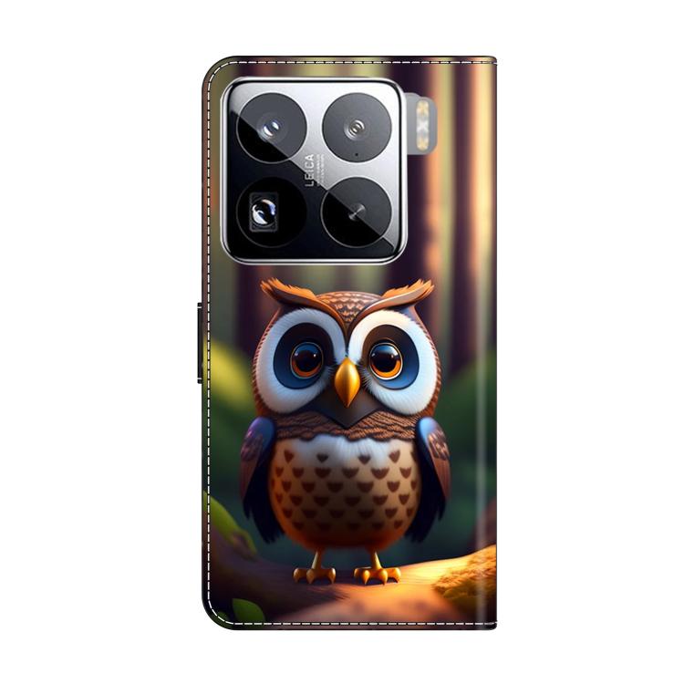 For Xiaomi 15 Pro Crystal-Like Painted Vegan Leather Phone Case