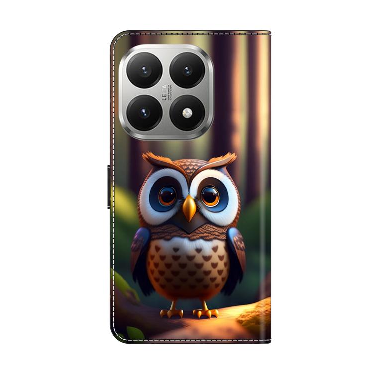 For Xiaomi 15T 5G Crystal-Like Painted Vegan Leather Phone Case
