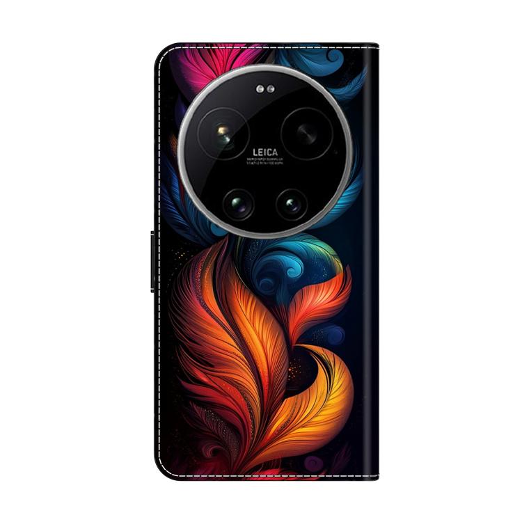 For Xiaomi 17 Ultra Crystal-Like Painted Vegan Leather Phone Case