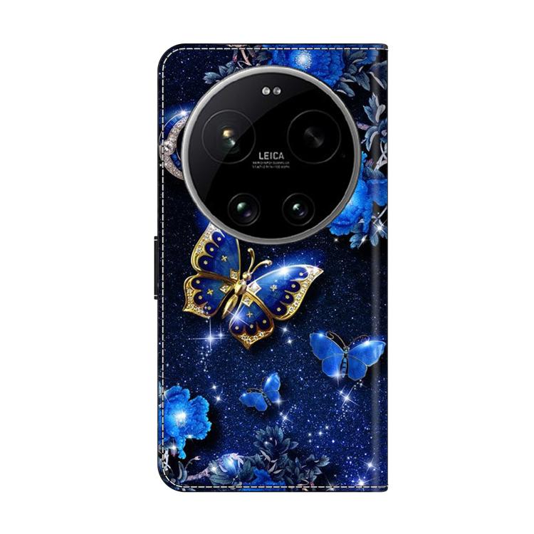 For Xiaomi 17 Ultra Crystal-Like Painted Vegan Leather Phone Case