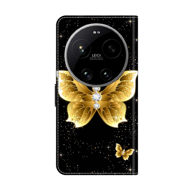For Xiaomi 17 Ultra Crystal-Like Painted Vegan Leather Phone Case
