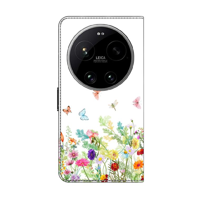 For Xiaomi 17 Ultra Crystal-Like Painted Vegan Leather Phone Case