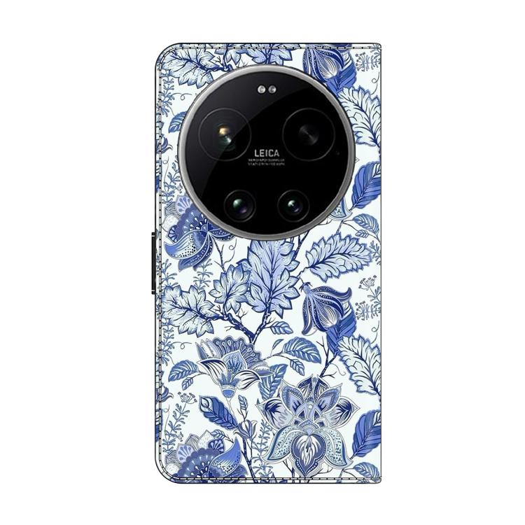 For Xiaomi 17 Ultra Crystal-Like Painted Vegan Leather Phone Case