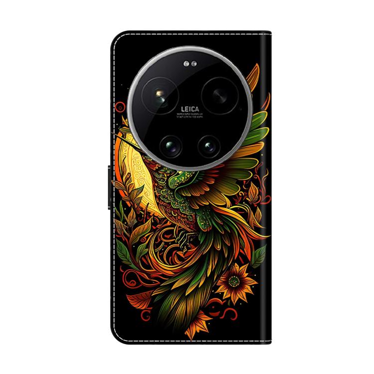 For Xiaomi 17 Ultra Crystal-Like Painted Vegan Leather Phone Case