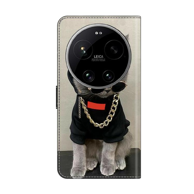 For Xiaomi 17 Ultra Crystal-Like Painted Vegan Leather Phone Case