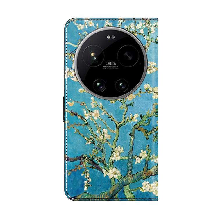 For Xiaomi 17 Ultra Crystal-Like Painted Vegan Leather Phone Case