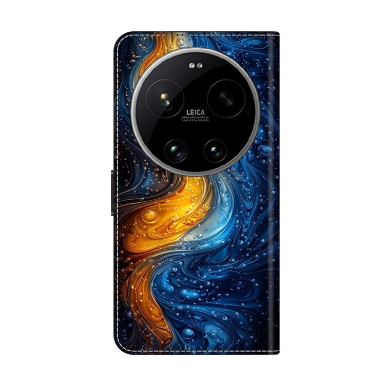 For Xiaomi 17 Ultra Crystal-Like Painted Vegan Leather Phone Case