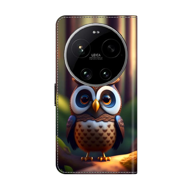For Xiaomi 17 Ultra Crystal-Like Painted Vegan Leather Phone Case