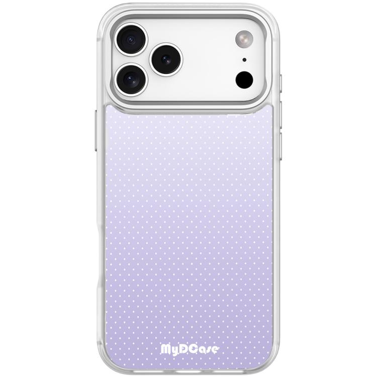 For iPhone 17 Pro Light Purple Dots Pattern Magnetic Phone Case