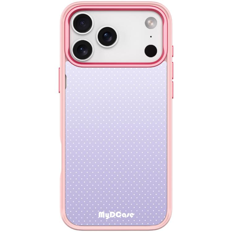 For iPhone 17 Pro Light Purple Dots Pattern Magnetic Phone Case