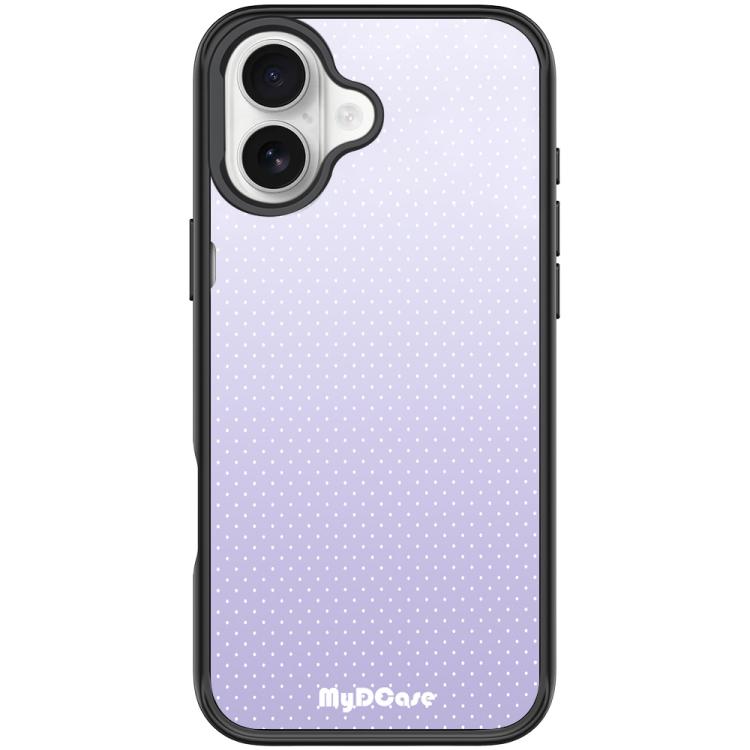 For iPhone 17 Light Purple Dots Pattern Magnetic Phone Case