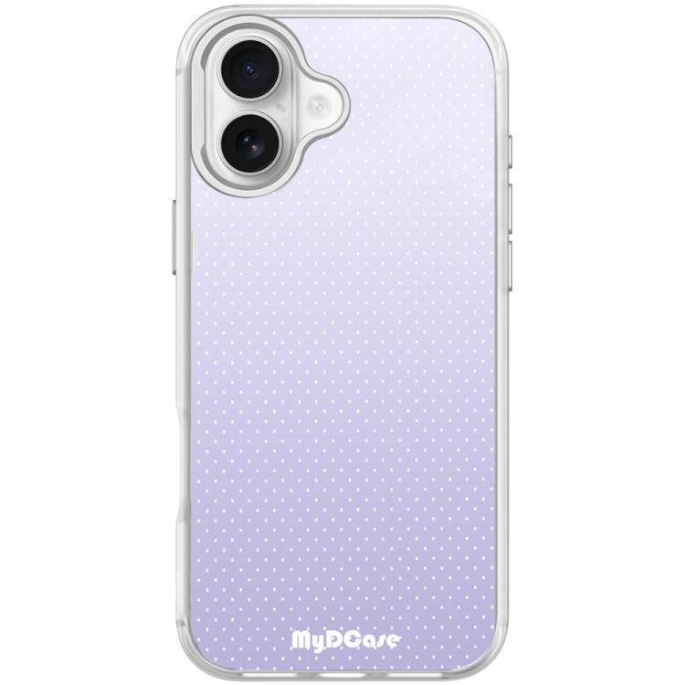 For iPhone 17 Light Purple Dots Pattern Magnetic Phone Case