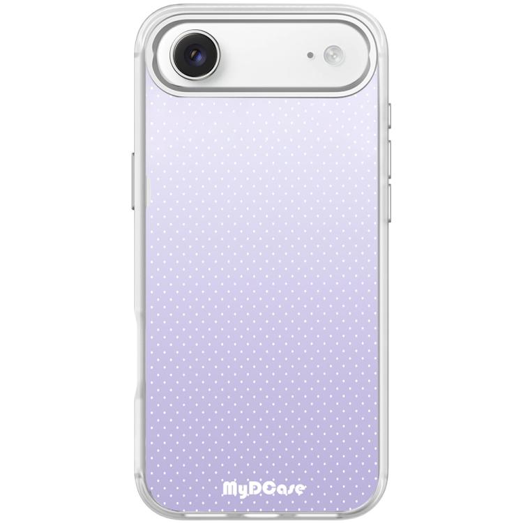 For iPhone Air Light Purple Dots Pattern Magnetic Phone Case