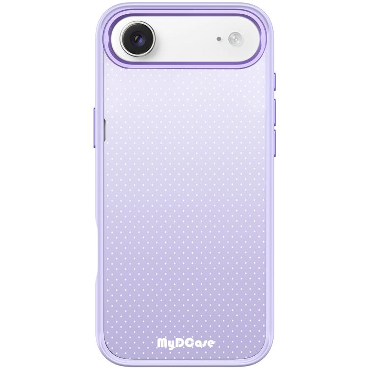 For iPhone Air Light Purple Dots Pattern Magnetic Phone Case