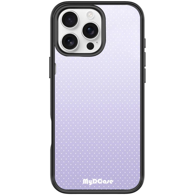 For iPhone 16 Pro Light Purple Dots Pattern Magnetic Phone Case