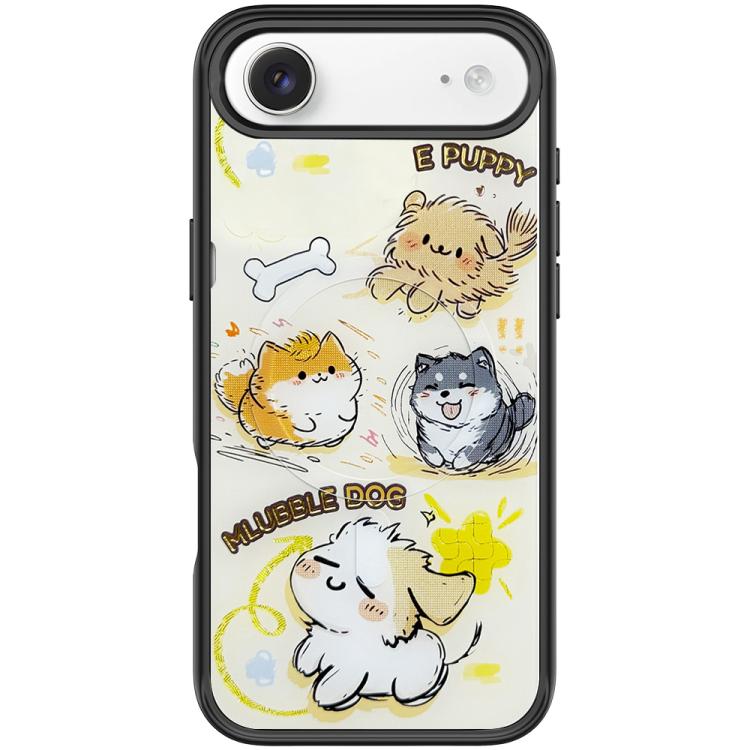 For iPhone Air Adorable Whirlwind Dog Pattern Magnetic Phone Case