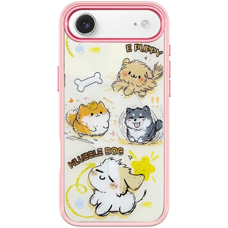 For iPhone Air Adorable Whirlwind Dog Pattern Magnetic Phone Case
