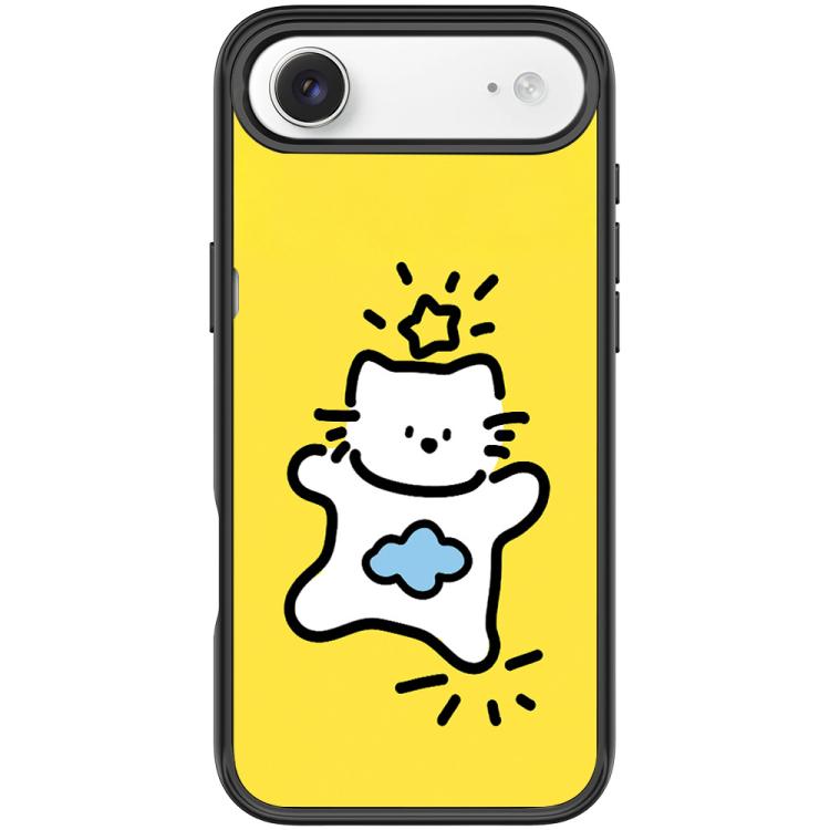 For iPhone Air Adorable Stars Cloud Cat Pattern Magnetic Phone Case