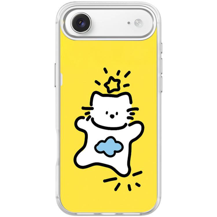 For iPhone Air Adorable Stars Cloud Cat Pattern Magnetic Phone Case