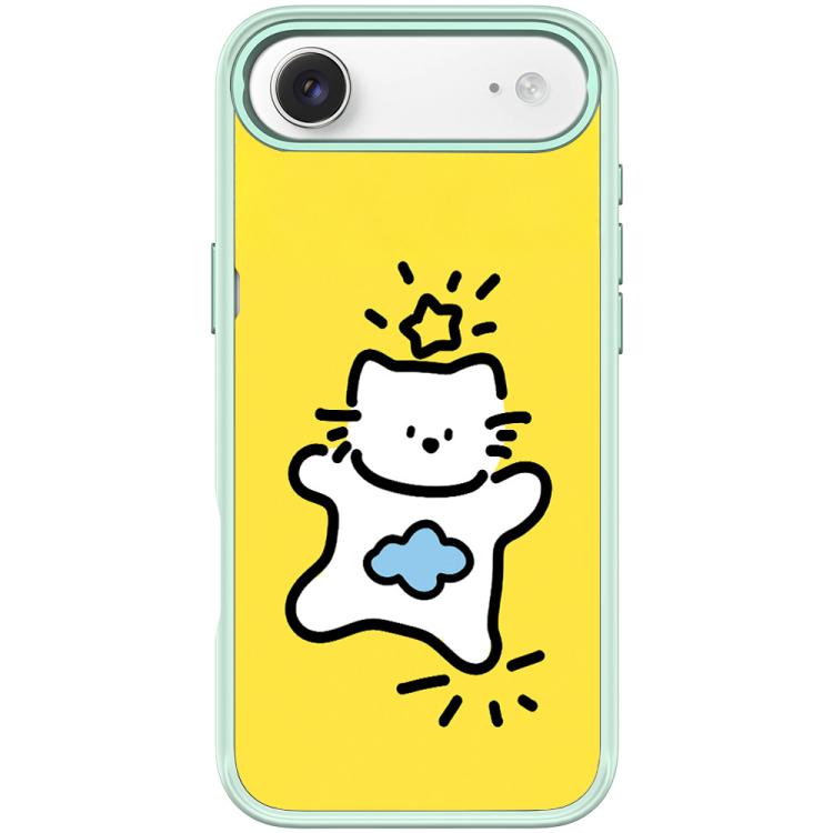 For iPhone Air Adorable Stars Cloud Cat Pattern Magnetic Phone Case