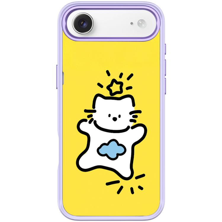 For iPhone Air Adorable Stars Cloud Cat Pattern Magnetic Phone Case